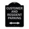 Signmission Reserved Parking Customer and Visitor Parking Heavy-Gauge Aluminum Sign, 24" x 18", BS-1824-23054 A-DES-BS-1824-23054 - alternate 1